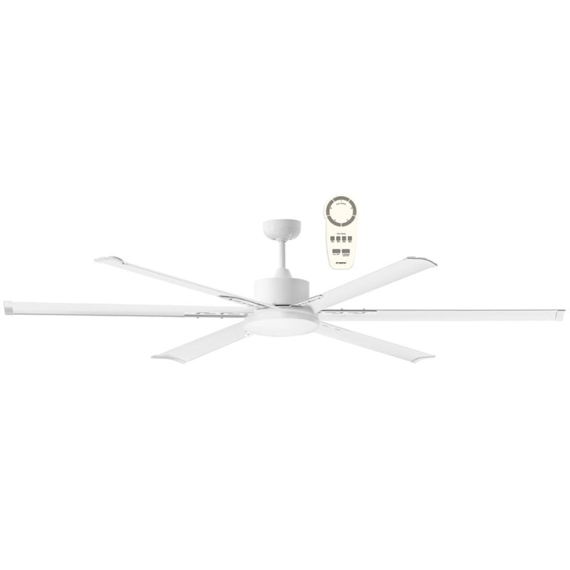 Martec Albatross 84" DC Ceiling Fan With Remote - White-MAFMWR + MAF210W-blue-leaf-bathware