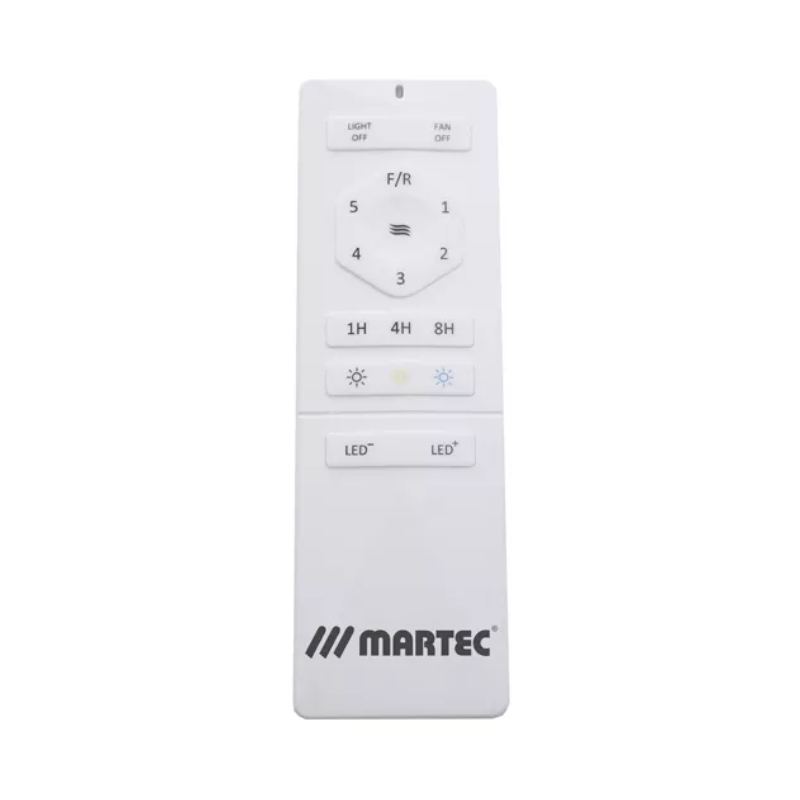 Martec Avoca 52″ DC Smart WIFI Ceiling Fan with LED Light - Matt White-MADC1333WWR-blue-leaf-bathware