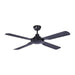 Martec Discovery AC Ceiling Fan - Matt Black-blue-leaf-bathware