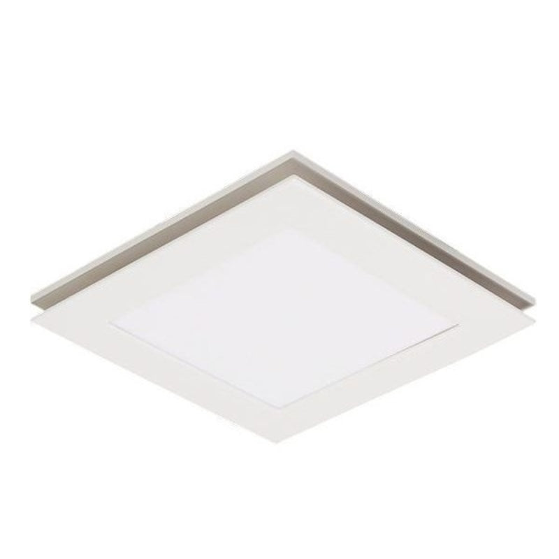 Martec Flow Square Exhaust Fan with Tricolour LED light - White-blue-leaf-bathware