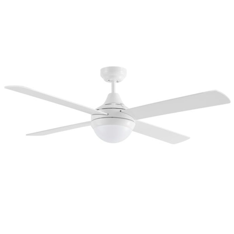 Martec Link 48" AC Ceiling Fan with E27 Light - White-FSL1244W-blue-leaf-bathware