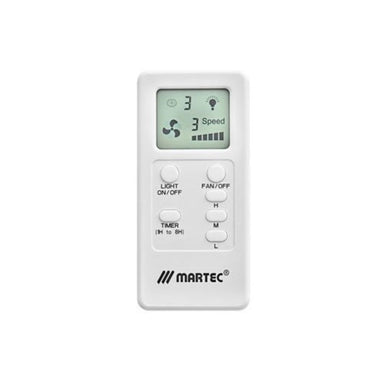 Martec Premium Slimline LCD Ceiling Fan AC Remote Control MPLCDS-MPLCDS-blue-leaf-bathware