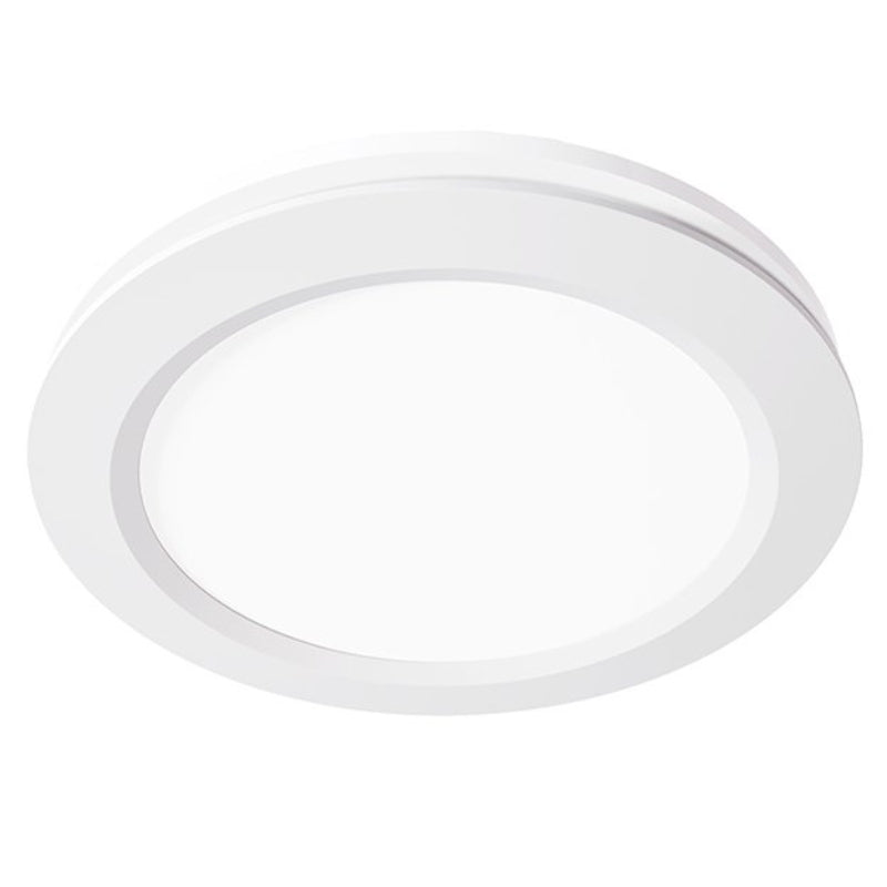 Martec Saturn Round Exhaust Fan with Tricolour LED Light - White-blue-leaf-bathware