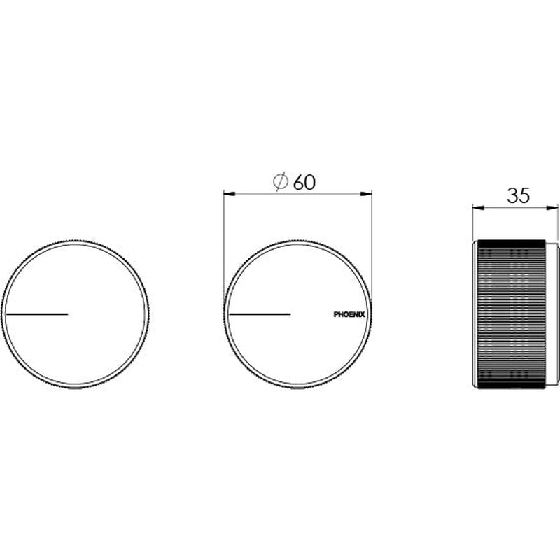 Phoenix Axia Wall Top Assemblies Brushed Nickel