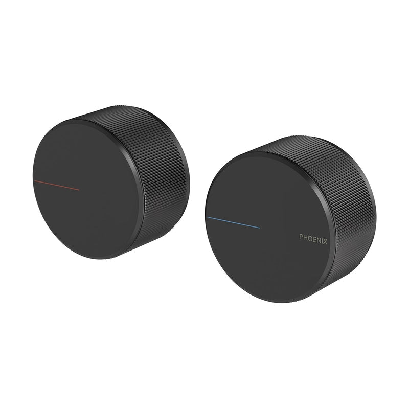 Phoenix Axia Wall Top Assemblies 15mm Extended Spindles Matte Black