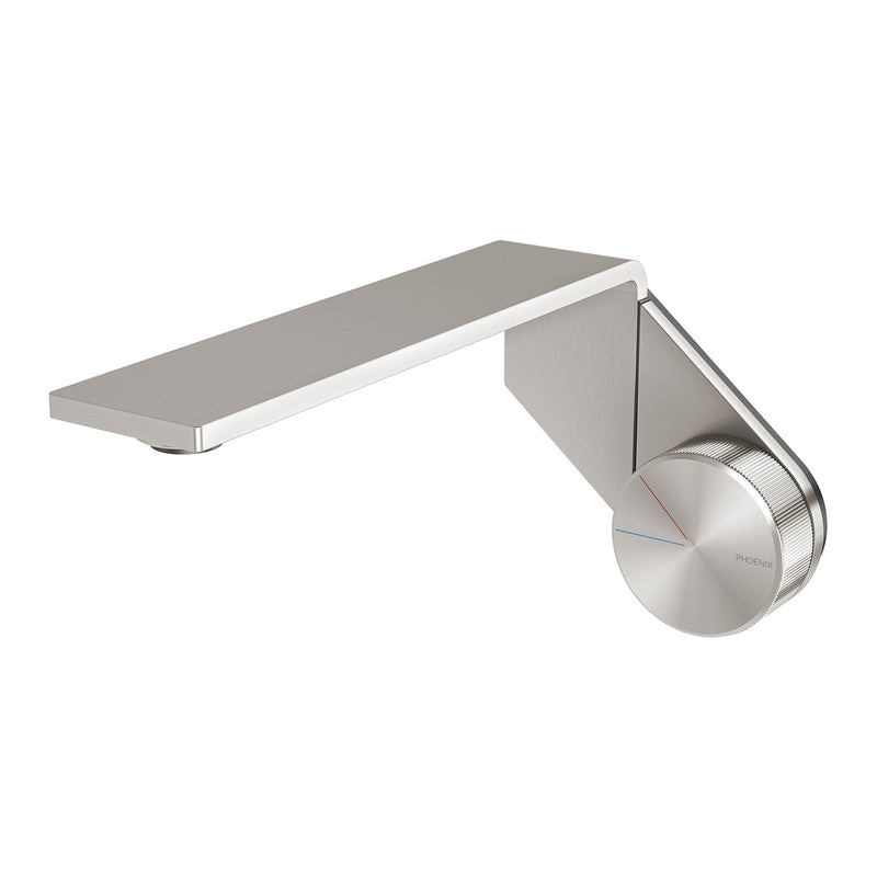 Phoenix Axia Basin / Bath Wall Mixer Set 200mm Brushed Nickel