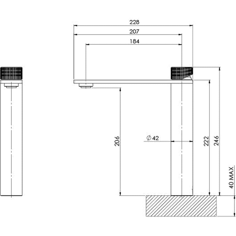 Phoenix Axia Vessel Mixer Chrome