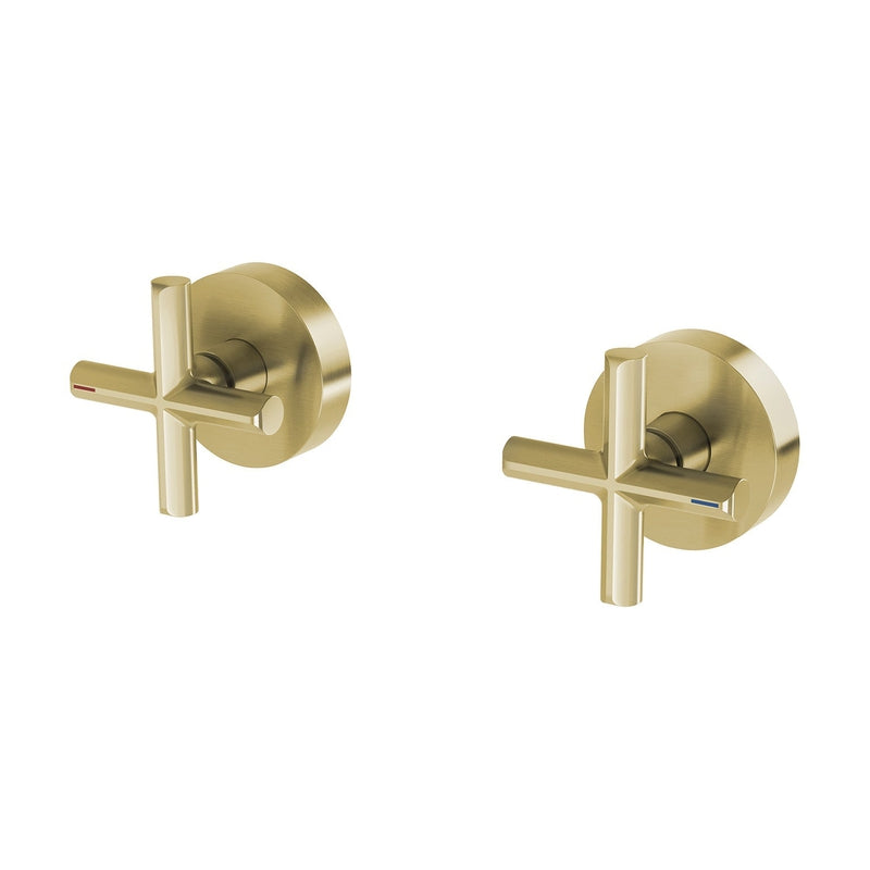 Phoenix Vivid Slimline Plus Wall Top Assemblies - Brushed Gold