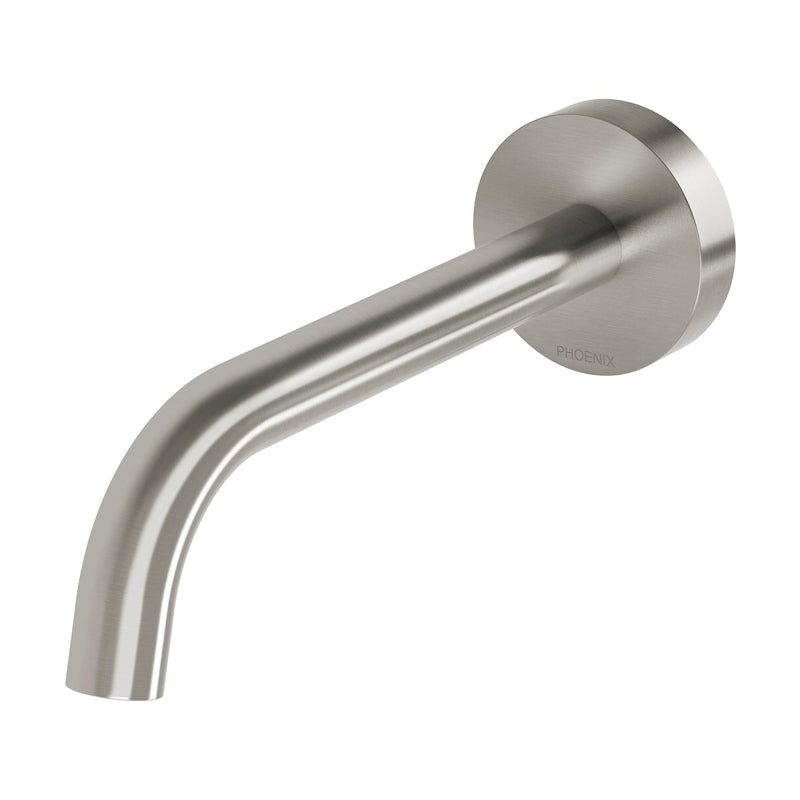 Phoenix Vivid Slimline Plus Wall Basin / Bath Outlet 180mm - Brushed Nickel