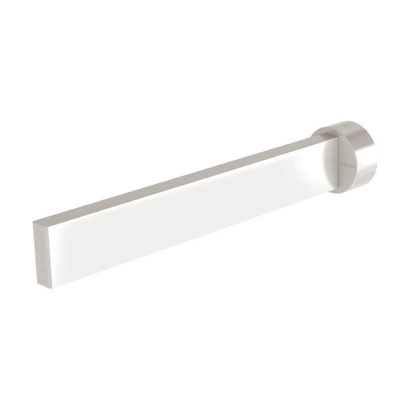 Phoenix Lexi MKII Bath Outlet 200mm - Brushed Nickel