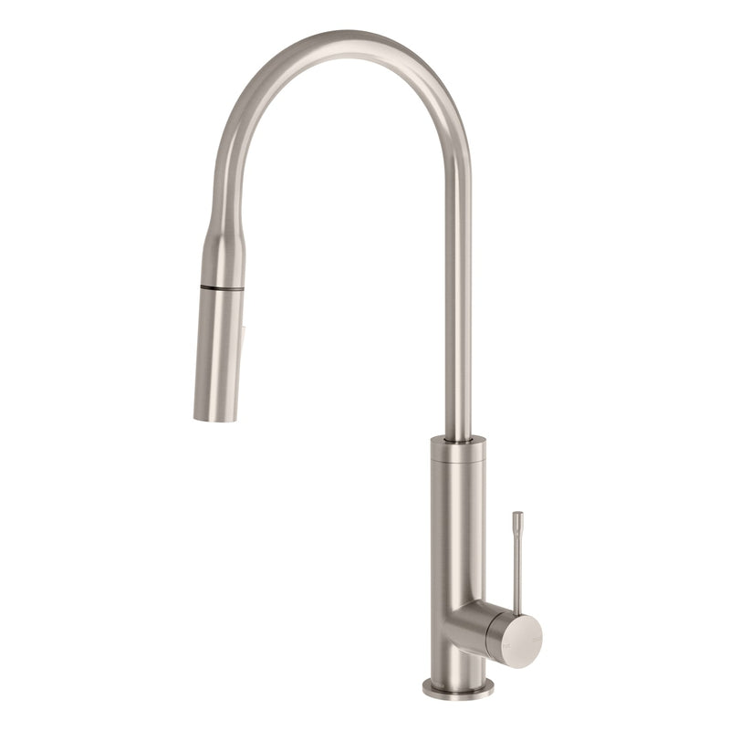 Phoenix Deja Pull Out Sink Mixer 220mm - Brushed Nickel — Reno Hub