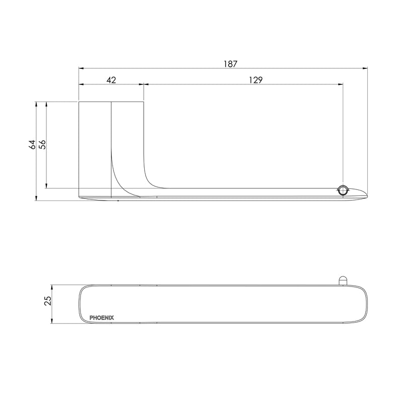 Phoenix Nuage Toilet Roll Holder - Chrome