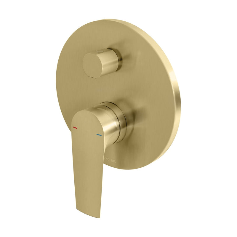 Phoenix Arlo Shower / Bath Diverter Mixer Trim Kit Only - Brushed Gold