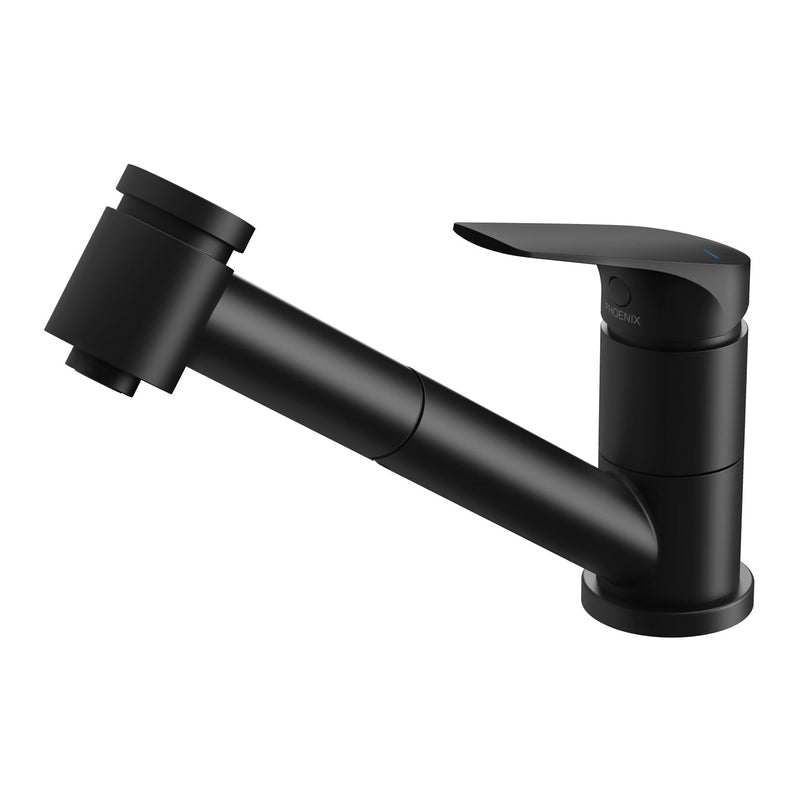Lock Out Mixer Phoenix Ivy MKII Pull Out Sink Mixer - Matte Black — Reno Hub