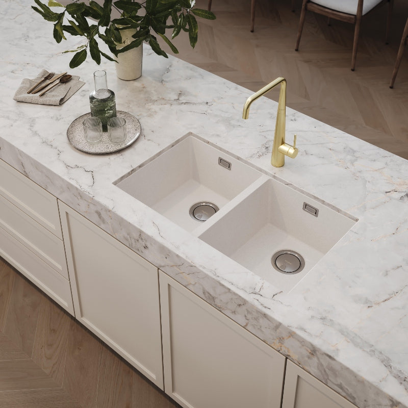 Phoenix 5000 Series Double Bowl Sink - Matte White