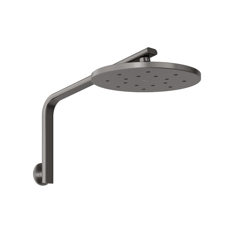 Phoenix Oxley High-Rise Shower Arm and Rose - Brushed Carbon