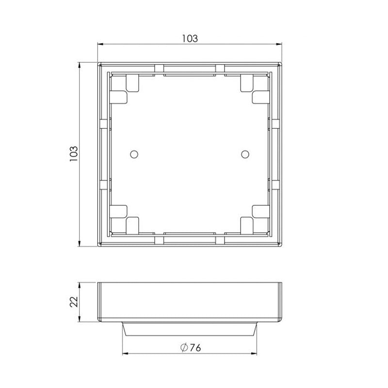 Phoenix Point 100mm Tile Insert Drain - Stainless Steel