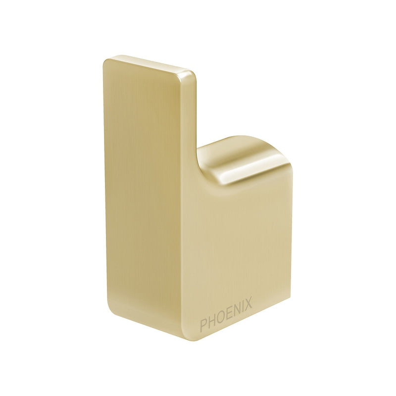 Phoenix Gloss Robe Hook - Brushed Gold