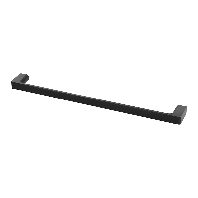 Phoenix Gloss Single Towel Rail 600mm - Matte Black