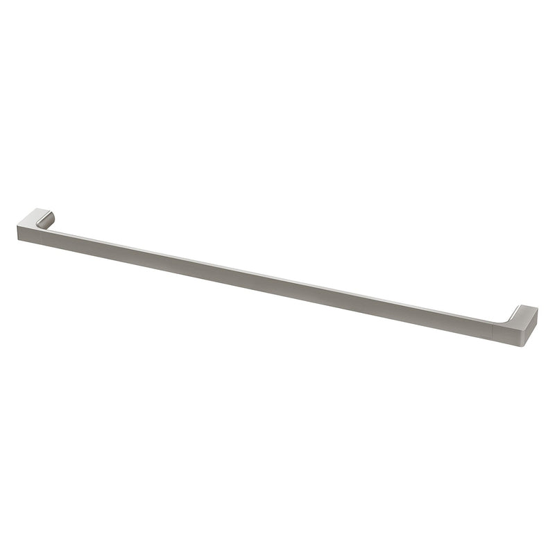 Phoenix Gloss Single Towel Rail 800mm - Brushed Nickel