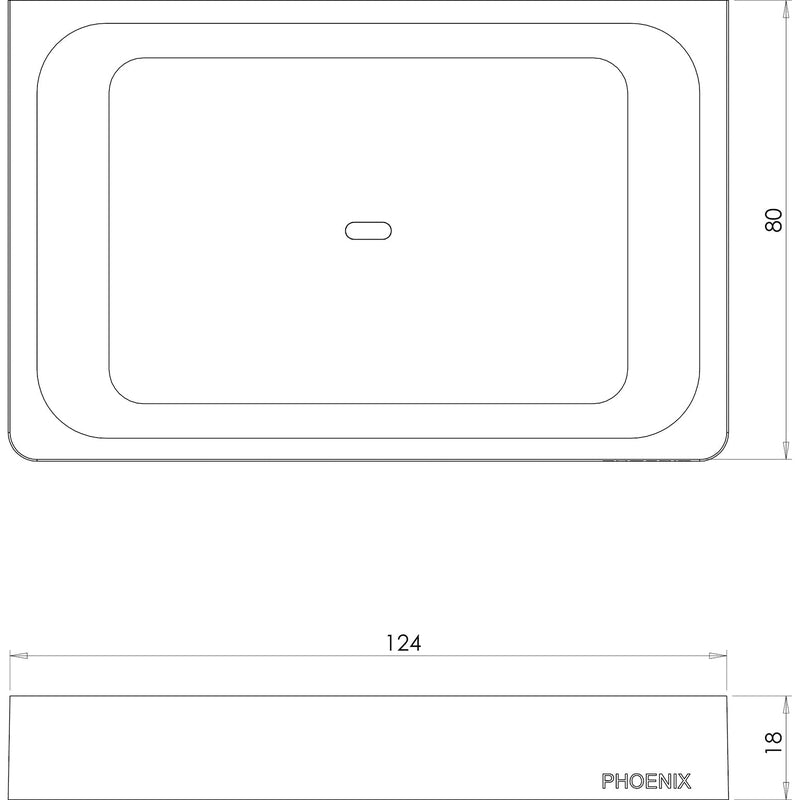 Phoenix Gloss Soap Dish - Chrome