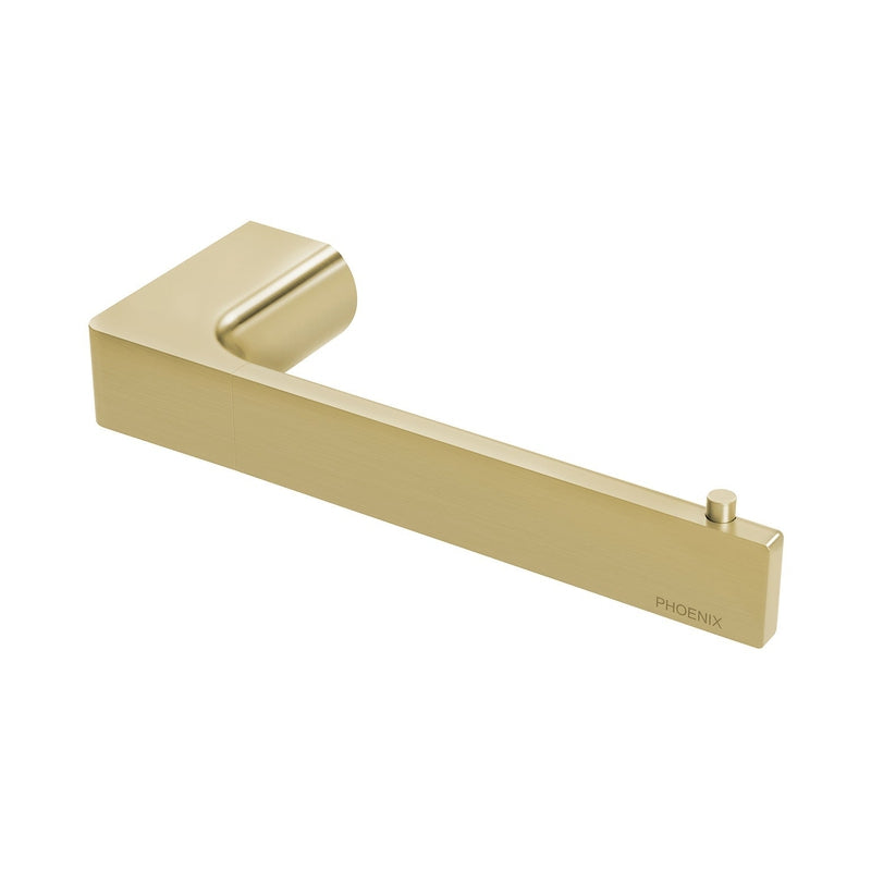 Phoenix Gloss Toilet Roll Holder - Brushed Gold