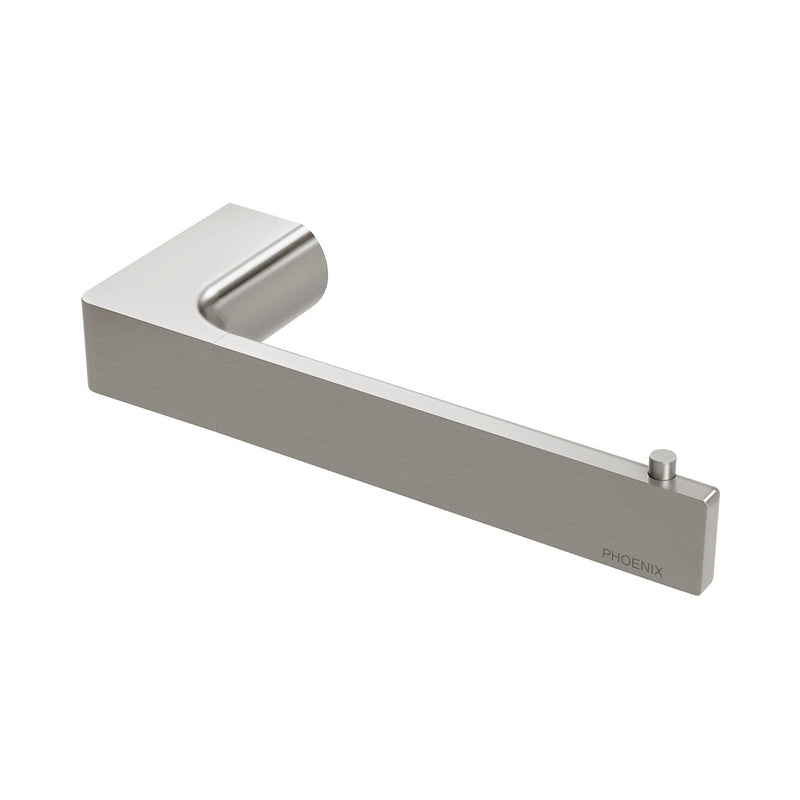 Phoenix Gloss Toilet Roll Holder - Brushed Nickel