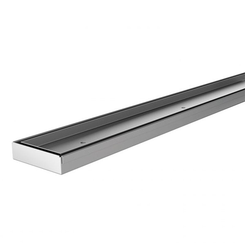 Phoenix Flat Channel 75mm Tile Insert Drain 65mm Outlet - Stainless Steel