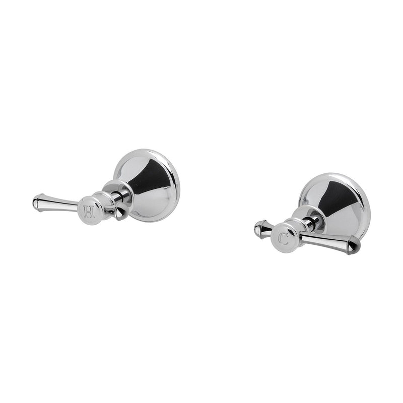 Phoenix Nostalgia Lever Wall Top Assemblies - Chrome