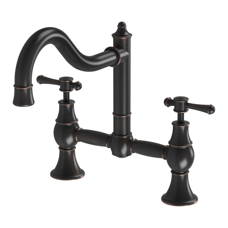 Phoenix Nostalgia Exposed Sink Set Shepherds Crook - Antique Black