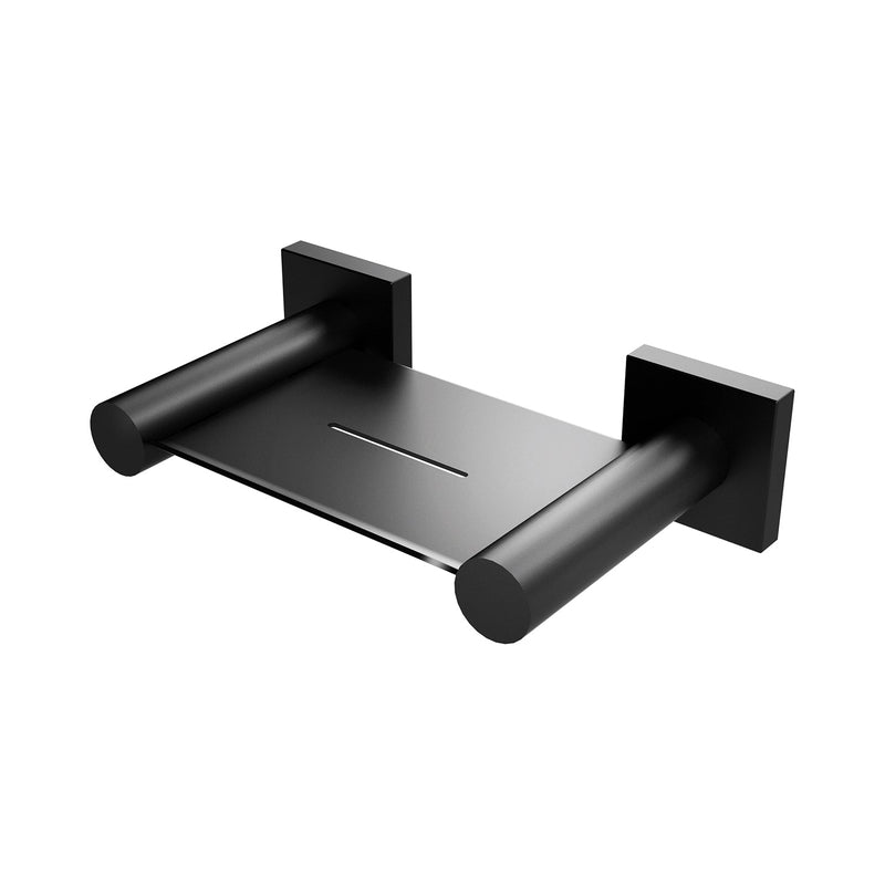 Phoenix Radii Soap Dish Square Plate - Matte Black