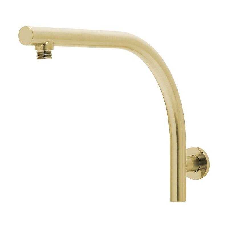 Phoenix Rush High-Rise Shower Arm - Brushed Gold