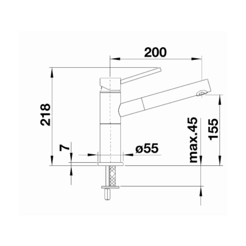 Blanco ALTA-S Pull Out Sink Mixer