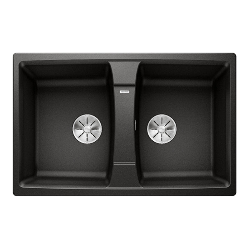 Blanco LEXA 8 Double Bowl Inset Sink - Black