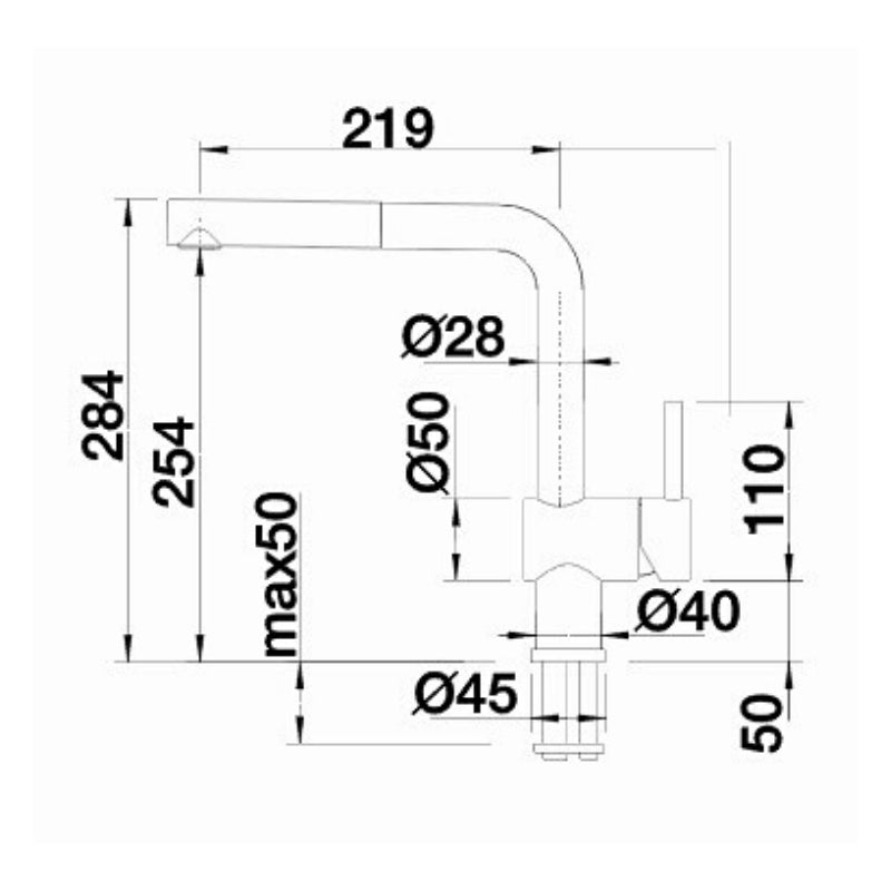 Blanco LINUS S Pull Out Sink Mixer