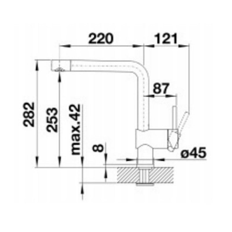 Blanco LINUS Single Lever Mixer Tap - Anthracite