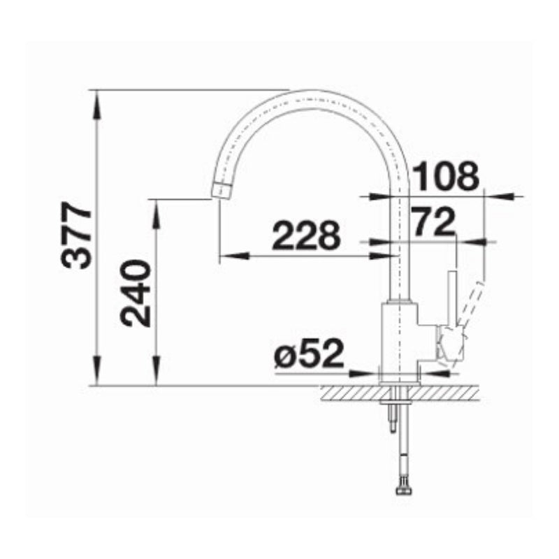 Blanco MIDA XL Single Lever Mixer Tap