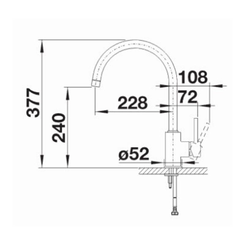 Blanco MIDA XL Single Lever Mixer Tap - Anthracite