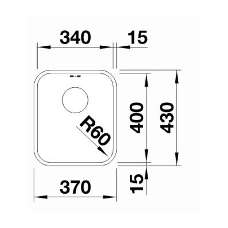 Blanco SUPRA 340-U Single Bowl Undermount Sink