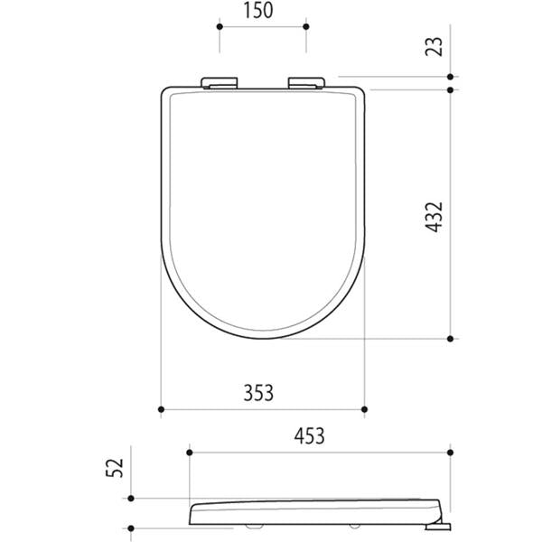 Caroma Arc Soft Close Toilet Seat