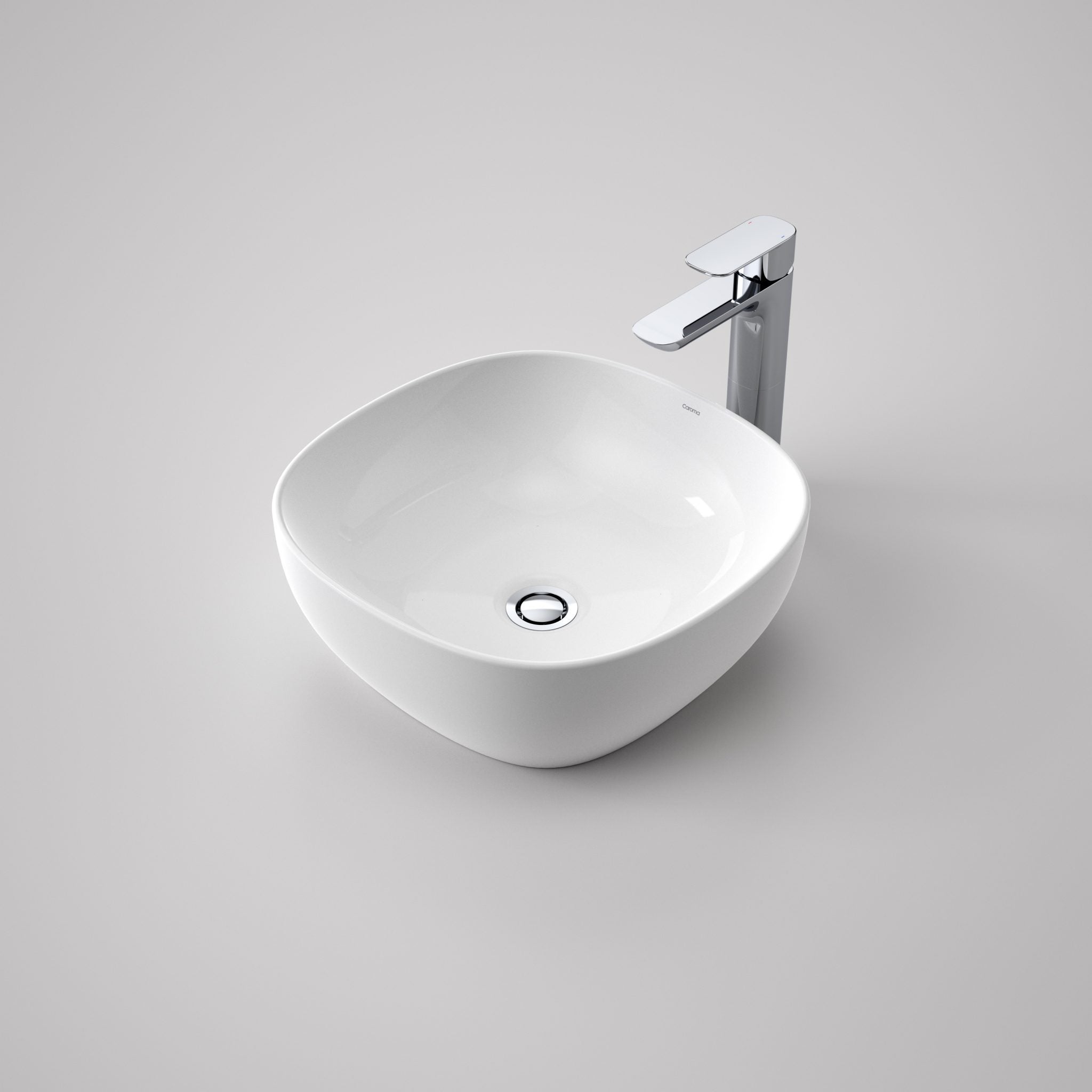 Caroma Artisan Above Counter Basin - Curved Square 400mm