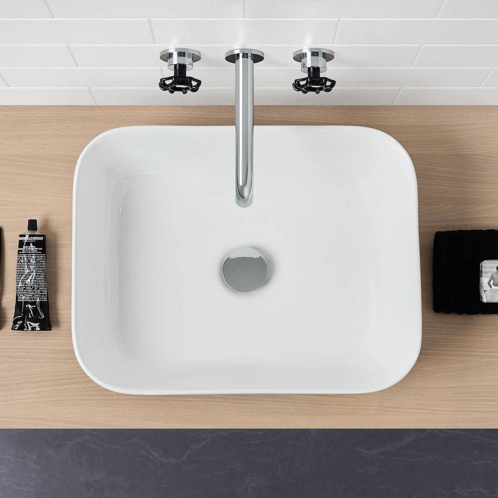 Caroma Artisan Above Counter Basin - Rectangle 490mm