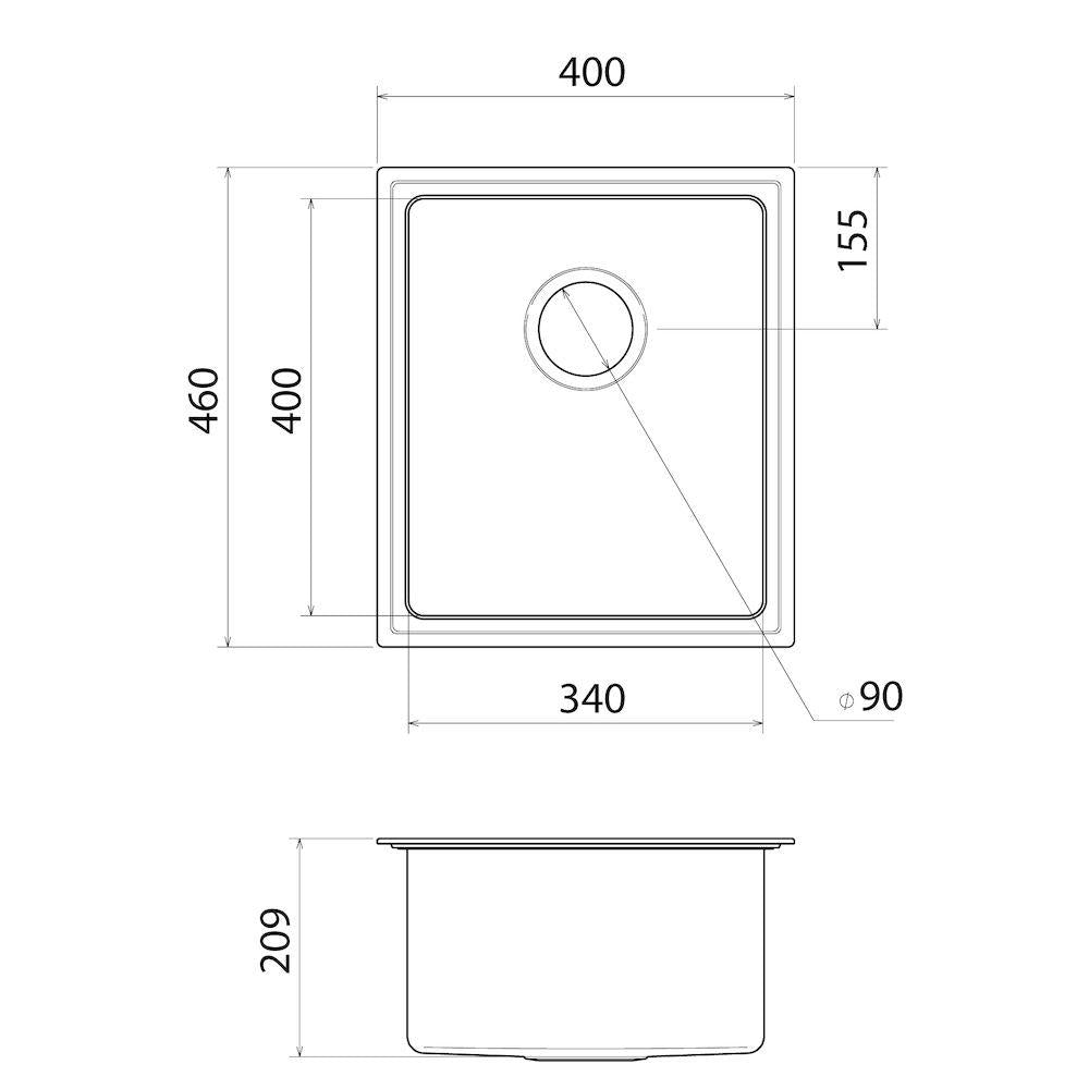 Caroma Compass Single Bowl Sink