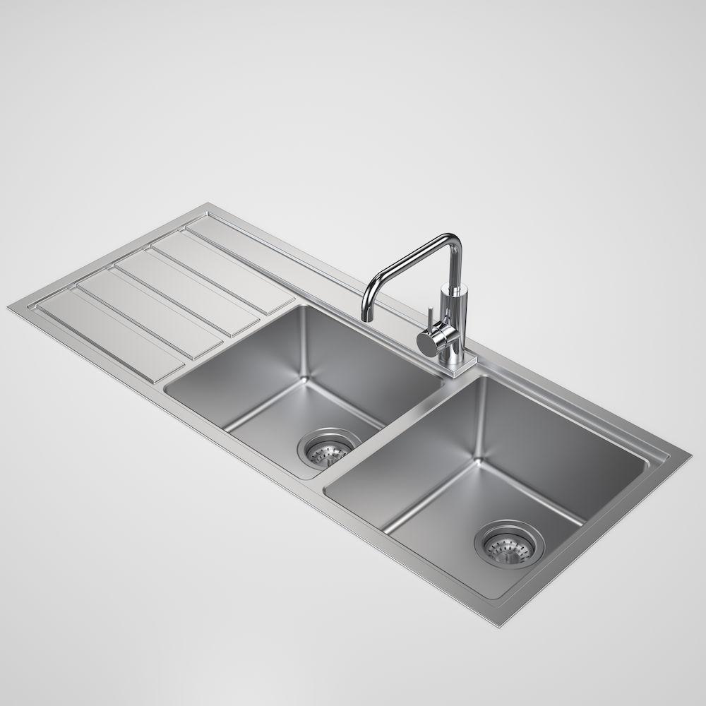 Caroma Compass Sink 1 & 3/4 Right Hand Bowl