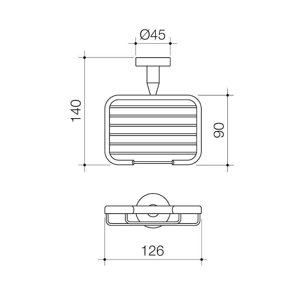 Caroma Cosmo Metal Soap Basket