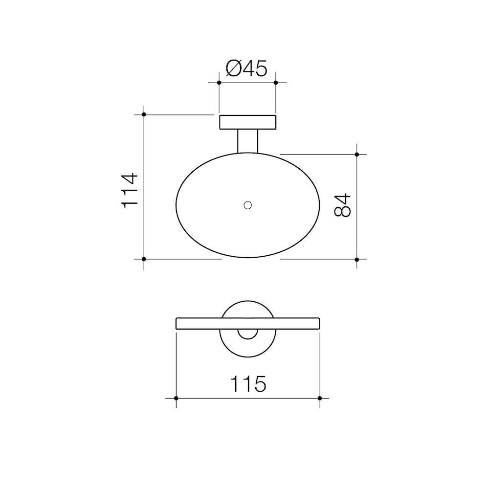 Caroma Cosmo Metal Soap Holder