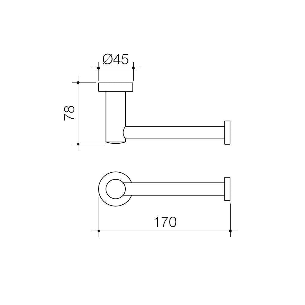 Caroma Cosmo Metal Toilet Roll Holder