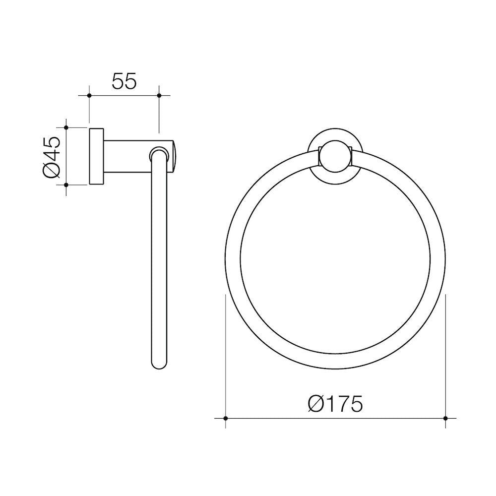 Caroma Cosmo Metal Towel Ring