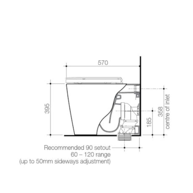 Caroma Liano Cleanflush Toilet Pan