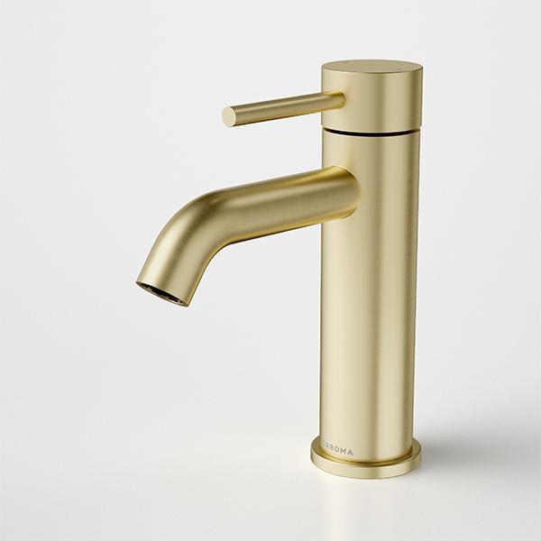 Caroma Liano II Basin Mixer Brushed Brass